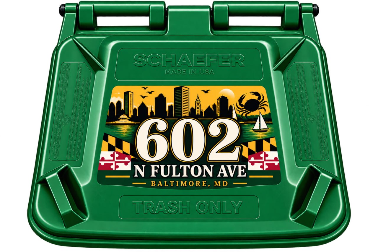 Baltimore Lid bin decal example