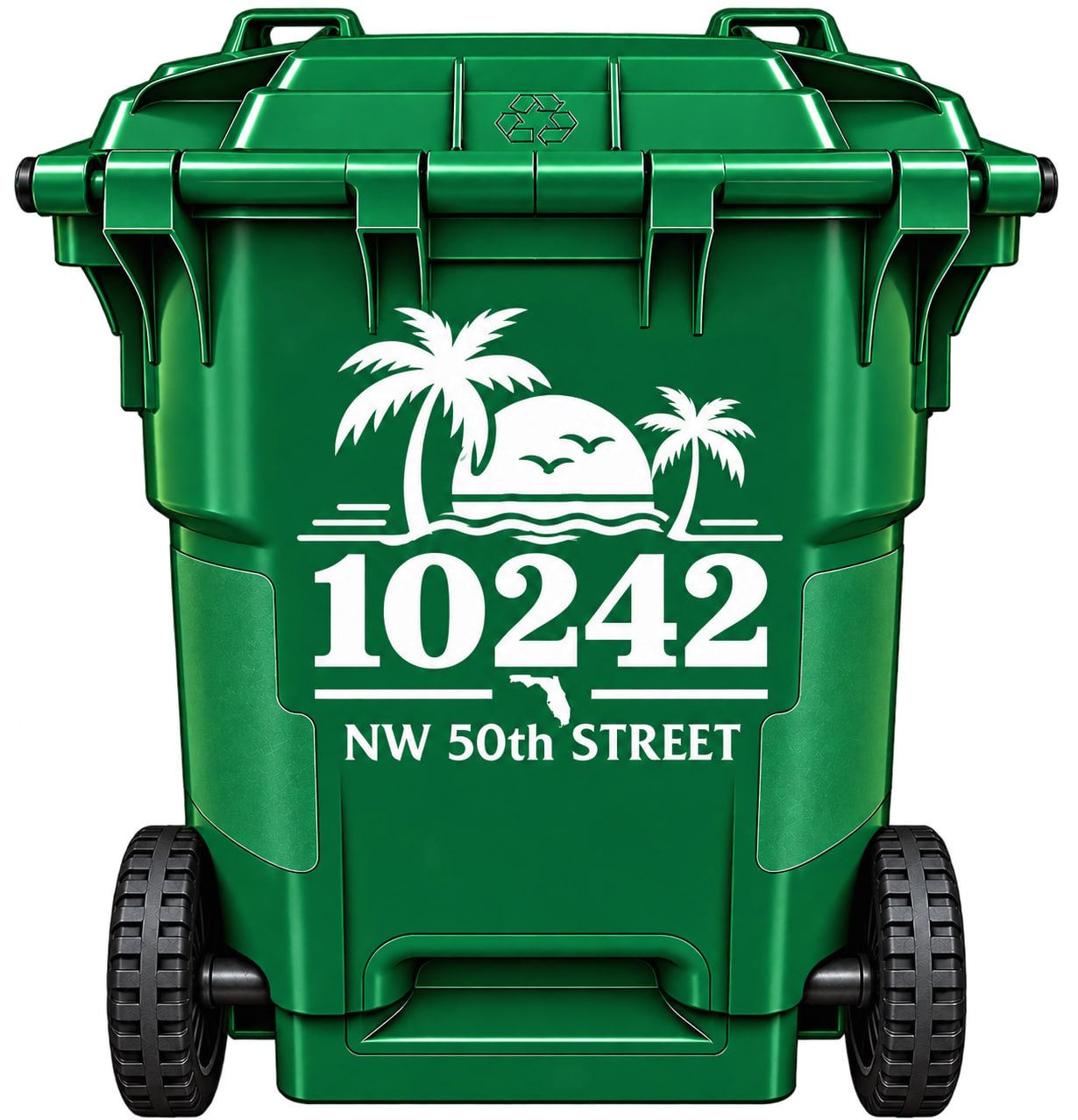 Florida Front bin decal example